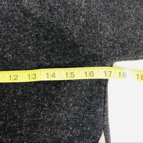 Silvia Novelli Charcoal Wool Sweater Chiffon M - Picture 6 of 7